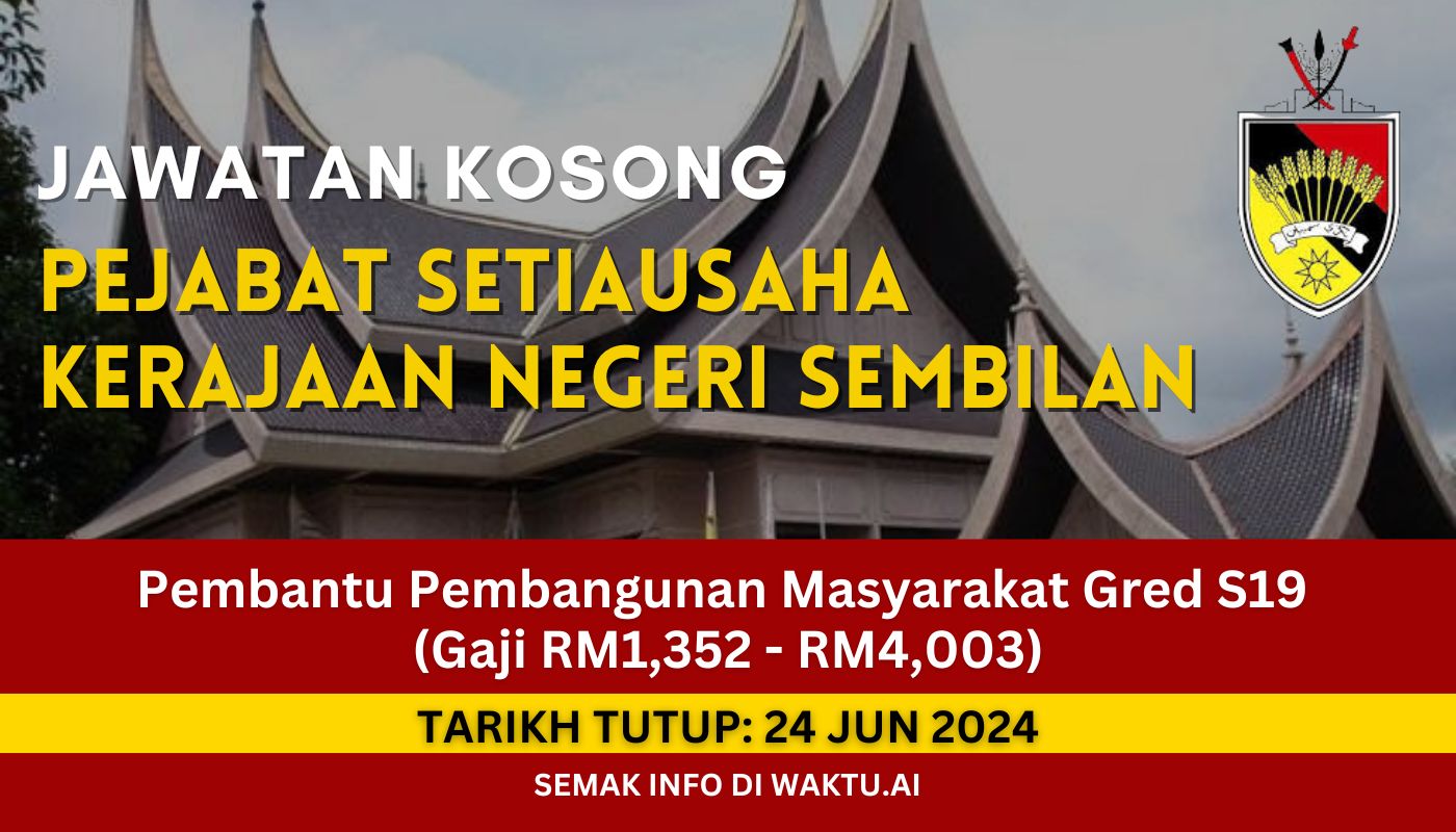 Jawatan Kosong di Jabatan Setiausaha Kerajaan Negeri Sembilan