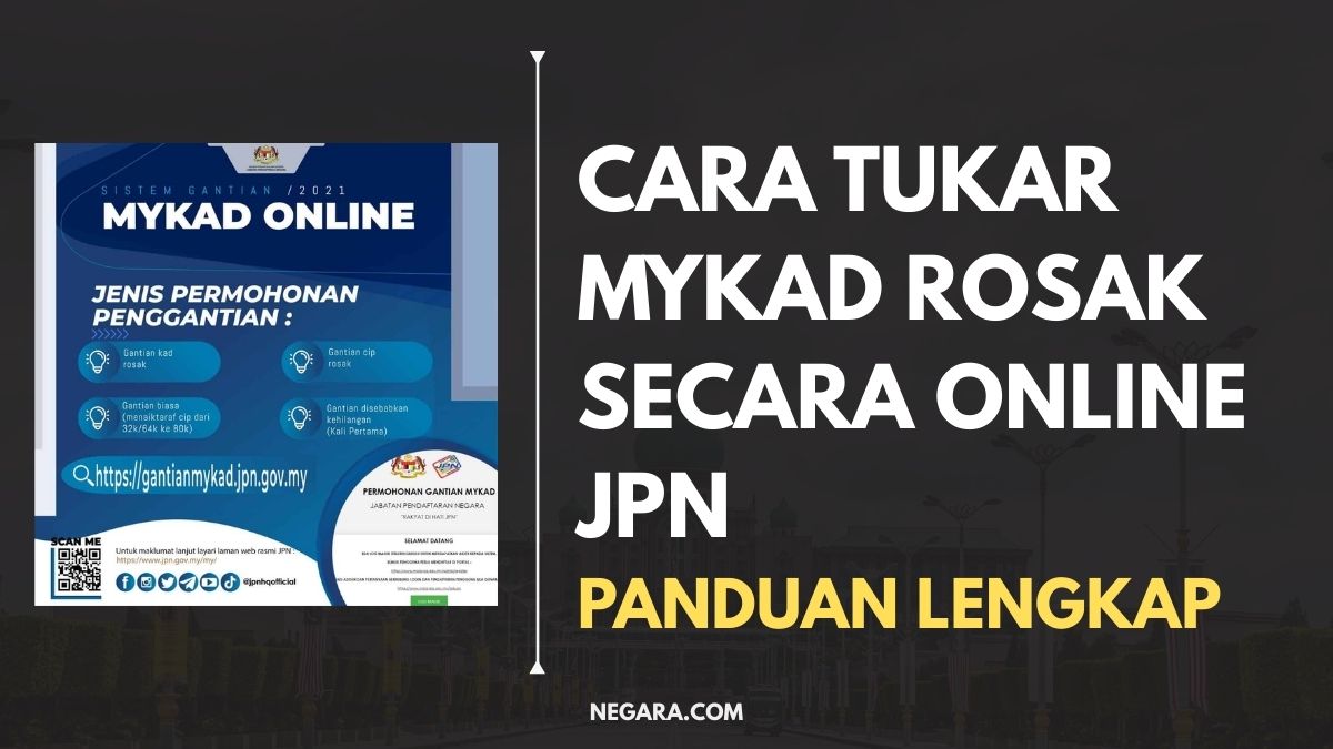 CARA TUKAR MYKAD ROSAK SECARA ONLINE JPN – MUDAH & CEPAT 2025!