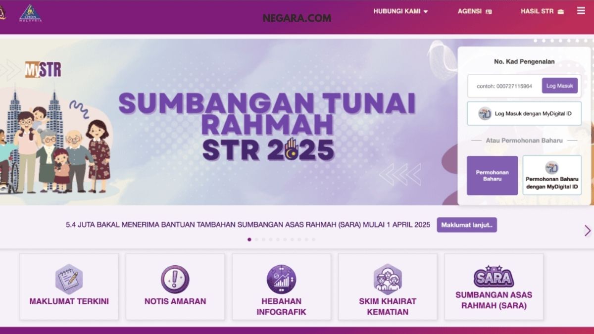 MySTR – Cara Login & Semakan STR Fasa 3 2025